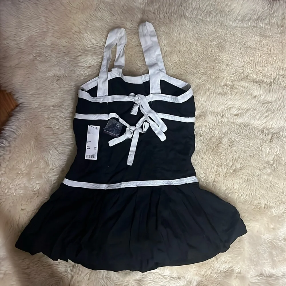 NWT Size large Urban Outfitters black and white mini dress